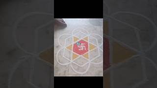 Simple colour kolam ytshorts trending song [upl. by Carilla]