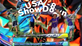 USA ShowDown 2020 Easton ADV VS 2019 Louisville Slugger Select 8 Bat battle [upl. by Hairaza]