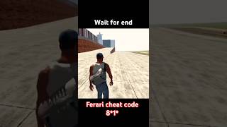 Ferrari cheat codeIndian bike driving 3D gameviral shorts [upl. by Nelram]