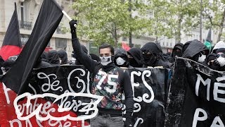 Frances Anarchists Clash With the Police on May Day [upl. by Hawkins]