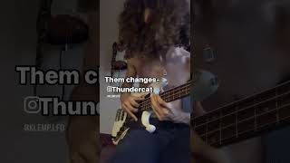 Thundercat THEM CHANGES BASS COVER basscover guitar bass thundercat electronic music synth [upl. by Neelyk]