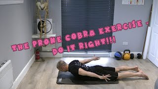 Postural Correction Series Part 22 Prone Cobra on Floor [upl. by Nosniv51]