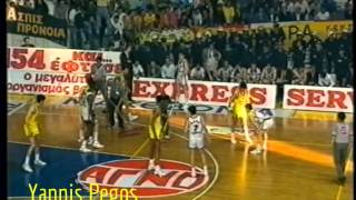 Άρης  Πάοκ 8180 42 νίκες Τελικός play offs 8591 HQ [upl. by Assiram]