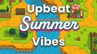 Upbeat Study Music for Summer Vibes ☀️ Positive and Uplifting ☀️ HD 1 Hour [upl. by Edrei]