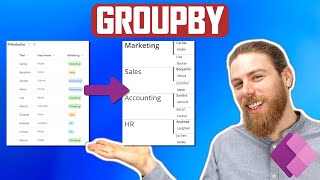 Datensätze gruppieren mit der GroupBy Funktion  Power Apps [upl. by Xella740]