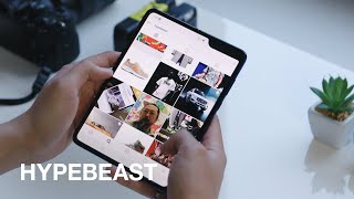 HYPEBEAST Puts Samsung Galaxy Fold to the Test [upl. by Nyladnewg]