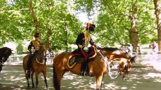 Trooping the Colour 2017 13 Kings Troop [upl. by Orvil]