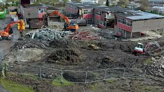 Merthyr Tydfil Bishop Hedley Catholic High School demolition [upl. by Bruner]