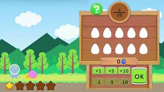 Math Game for Grades 35  Decimal Notation for Tenths and Hundredths  Decimal Fraction Forest [upl. by Kuehnel]