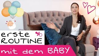 Die erste Routine mit Baby für den Mama Alltag entwickeln  Alltag mit Baby schlafen amp stillen [upl. by Annairol]