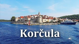 Korčula Croatia  4K [upl. by Dnalevelc]