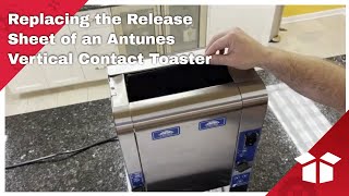 Replacing the Release Sheet of an Antunes Vertical Contact Toaster [upl. by Neeloc]