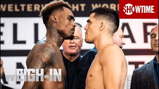 Charlo vs Castaño WeighIn  Showtime Championship Boxing [upl. by Onitnatsnoc751]