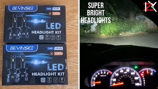 Upgrade To Bevinsee LED H4 Car Headlights  Easy Plug amp Play install  Super Bright [upl. by Dougal536]