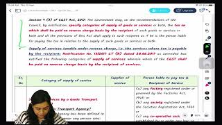 GST CA Intermediate live batch  Day 04  RCM  English [upl. by Oelc13]