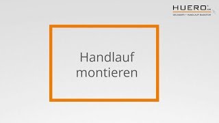 Edelstahl Handlauf auf einen Handlaufträger montieren [upl. by Nogas]