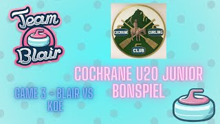 Cochrane U20  Blair vs Koe [upl. by Luana]