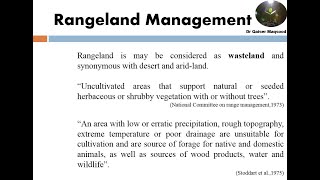 Rangelands  Introduction Importance Threats and Management [upl. by Giliana755]