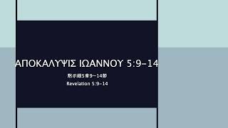 ΑΠΟΚΑΛΥΨΙΣ ΙΩΑΝΝΟΥ 5914・Revelation 5914・黙示録 5914 Reconstructed Koine Greek Pronunciation [upl. by Nnaear]