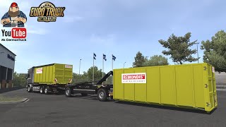 ETS2 v149 Hooklift Abrollcontainer Addon for Swap Body Addon Mega [upl. by Caassi844]