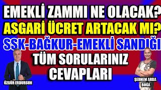 Emekli Zammı Ne Olacak  Asgari Ücret Artacak mı SorularınızCevapları [upl. by Mazur]