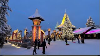 Christmas Santa Claus Village🌲🎅Rovaniemi Lapland Finland Arctic Circle home of Father Christmas [upl. by Cherye]