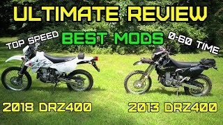 Suzuki DRZ400 FULL Ultimate review Must have Mods top speed and ride 2000 – 2018 E7 [upl. by Lenhart455]