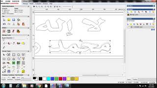 ARTCAM TUTORIAL ARABU LETTER MAKING [upl. by Ayhdnas]