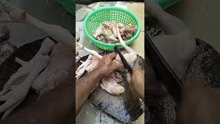 Chicken thighs 4 part Chicken cutting skills Chicken Tutorial Shorts [upl. by Raoul]