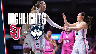 HIGHLIGHTS  11 UConn Women’s Basketball vs St John’s [upl. by Buddy]