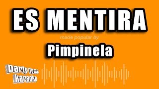 Pimpinela  Es Mentira Versión Karaoke [upl. by Etnahc]