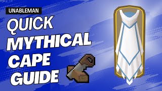 Quick Mythical Cape Construction Guide OSRS [upl. by Babbie]