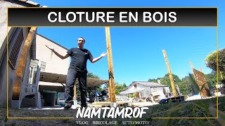 VLOG BRICOLAGE ✅ FABRICATION DUNE CLOTURE EN BOIS ▶️ PARTIE 12 [upl. by Peedsaj]