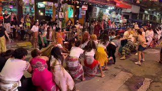 Phnom Penh Nightlife Street 136  Enjoy Cambodia Nightlife 4K [upl. by Aggi330]