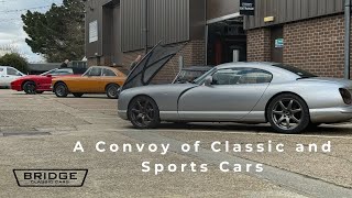 A Convoy of Classic and Sports Cars  Bridge Classic Cars [upl. by Newol]