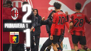 Cuenca completes the comeback in the 93  AC Milan 21 Genoa  Highlights Primavera [upl. by Batchelor]