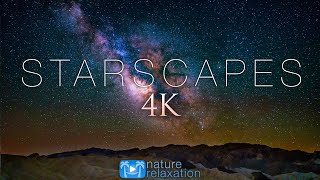 STARSCAPES 4K Stunning AstroLapse Ambient Film with Space Music for Deep Relaxation amp Sleep [upl. by Annekahs]