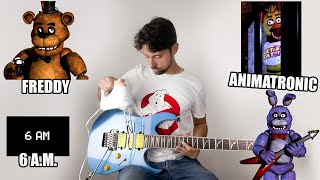 Five Nights At Freddys sounds on guitar [upl. by Brinson777]