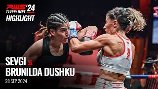 Highlight l Sevgi Venum Muay Thai vs Brunilda Dushku I RWS [upl. by Inek]