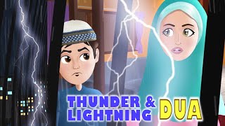 Dua when scared of Thunder amp Lightning  Abdul Bari English Dubbed Animation [upl. by Amaerd]