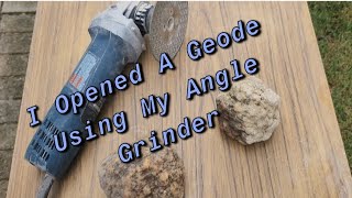 I Opened A Geode Using My Angle Grinder thefinders agate geode [upl. by Redep470]