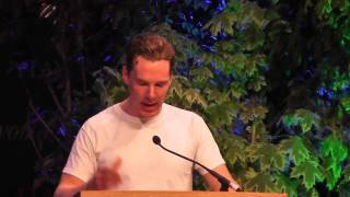 Benedict Cumberbatch reads a letter from Kurt Vonnegut at Letters Live Hay Festival [upl. by Strephon286]