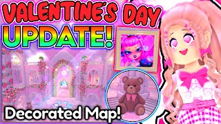 VALENTINES DAY UPDATE OUT NEW DECORATIONS IN CASTLES HEART amp SHOP UPDATE SOON ROBLOX Royale High [upl. by Nevla]