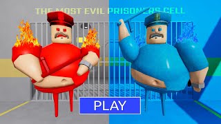 NEW UPDATE FIRE BARRY VS WATER BARRY in BARRYS PRISON RUN New Scary Obby Roblox [upl. by Erik]