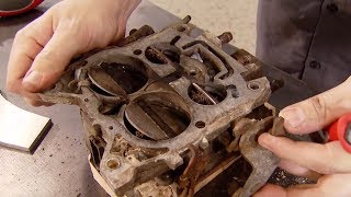 How to Rebuild a Carburetor Quadrajet 4 Barrel  Muscle Car S4 E18 [upl. by Kelley]