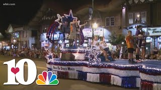 Gatlinburgs midnight parade ushers in Fourth of July celebrations [upl. by Blainey]