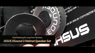 XSound 3 Helmet Speakers by iASUS  Total Motorcycle Review [upl. by Sirovaj]