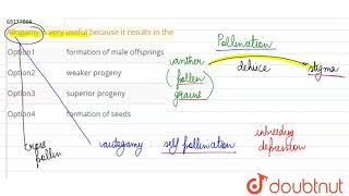 Allogamy is very useful because it results in the [upl. by Ahseinaj]