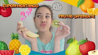 PROVANDO FRUTAS DIFERENTES I [upl. by Artenra]