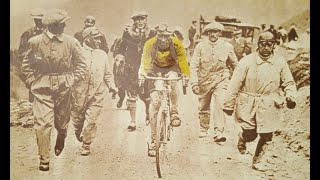 Ottavio Bottecchia climbs Col Izoard  Tour de France 1925  9th of July [upl. by Doowron]